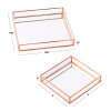 Shop Multipurpose Organizer - Square - Rosegold - Glass - 8in - Single Piece