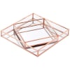 Buy Multipurpose Organizer - Square - Rosegold - Glass - Single Piece