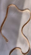 Gift Necklace - Gold Filled Herringbone Flat Snake - Single Piece