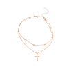 Buy Necklace - Layered - Cross - Gold - Single Piece - Juju Joy