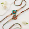 Om And Meenakari Rakhi Set Of 2 Online