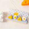 Gift Paper Clip - Egg And Cheese - Assorted - Set Of 4