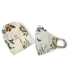 Payal Singhal Face Mask With Pouch - Aqua And Ivory - Titli Print - Reversible Online