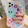 Gift Phone Case With Wrist Strap Chain - Cute Cartoon - Multicolor - Single Piece