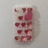 Phone Case With Wrist Strap Chain - Geometric - Pink Hearts - Single Piece Online