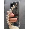 Phone case With Wrist Strap Chain - Transparent - Faux Pearls - Single Piece Online