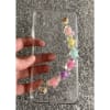 Phone Case With Wrist Strap Chain - Transparent - Multicolor Hearts - Single Piece Online