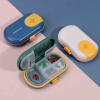 Gift Pill Box With Cutter - 4 Compartments - Assorted - Single Piece