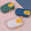 Buy Pill Box With Cutter - 4 Compartments - Assorted - Single Piece