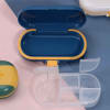Shop Pill Box With Cutter - 4 Compartments - Assorted - Single Piece