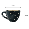 Shop Planter - Dotted Cup - Black - Single Piece