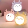 Gift Reindeer Shaped LED Lamp - USB Powered - Pink - Single Piece