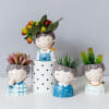 Resin Succulent Pot - Cute Boy - Assorted - Single Piece Online