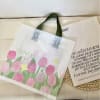 Shop Reusable Flower Print Tote Bag - Assorted - Set Of 2