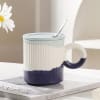 Shop Ribbed Mug With Lid And Stirrer - Assorted - Single Piece