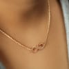 Shop Rose Gold-plated Infinity Pendant Necklace