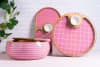 Buy Salad Bowl And Server Set - Wooden - Blush Pink