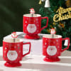 Santa Claus Mug With Stirer - Assorted - Single Piece Online