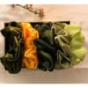 Scrunchies - Jumbo - Olives And Marigold - Set Of 5 Online