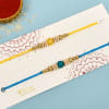 Gift Set of 2 Pearl Rakhi