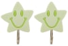 Shop Smiley Hooks - Stars - Set Of 2 - Assorted