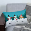 Snowmen Family Personalized Canvas Pillow Online