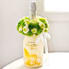 Sparkling Wine Decorated with White Flowers Online