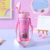 Gift Stainless Steel Kids Sipper Bottle With Neck Belt - Assorted - Single Piece