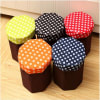 Buy Storage Basket With Table - Polka Dots - Blue-Brown - Single Piece