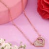 Swirl Heart Pendant In Rose Gold Online