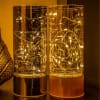 Buy Table Lamp With Fairy Lights - Glass - Mirror Silver - Single Piece