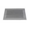 Gift Table Mats - Concentrix - Fossil Grey And Silver - Set Of 6