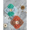 Tealight holder - 4 Petals - Macrame - Single Piece Online