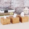 Tissue Box - Wooden - Single Piece Online