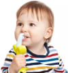 Buy Toothbrush With Suction Stand - Banana - Silicone - Single Piece