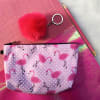 Utility Pouch - Flamingos Polka Dots Online