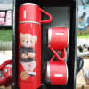 Vacuum Flask With 2 Cups - Red - Single Piece Online