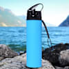 Water Bottle Collapsible - Blue - Silicone - 550ml - Single Piece Online