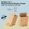Buy Wireless Charger With USB Port And Pen Stand - Single Piece