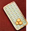 Gift Wooden Platter - Mughal Flowers - Green - Single Piece