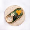 Gift Wooden Platter With Bowl - Jungle Green - Single Piece