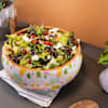 Gift Wooden Salad Bowl And Serving Set - Confetti White - Single Piece