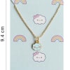 Gift Y2K Charm Pendant Gold Necklace - Happy Cloud - Single Piece
