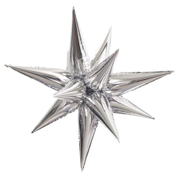 3D Foil Balloon - 12 Point Star Burst - Large