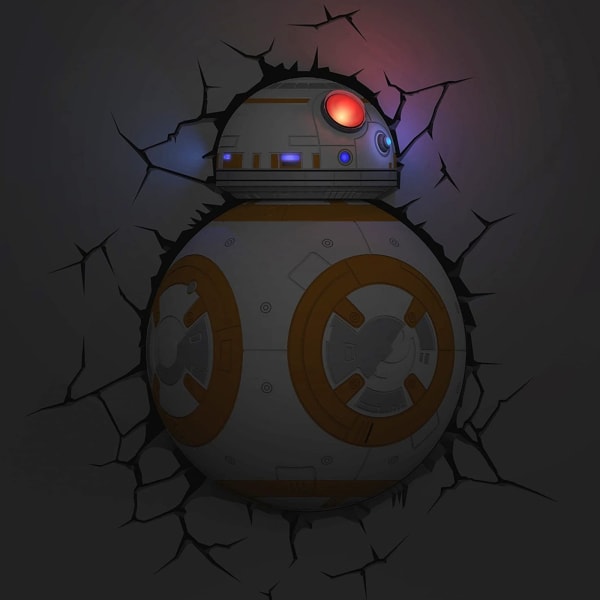 3D Wall Decor - Star Wars - BB8 Droid LED Light