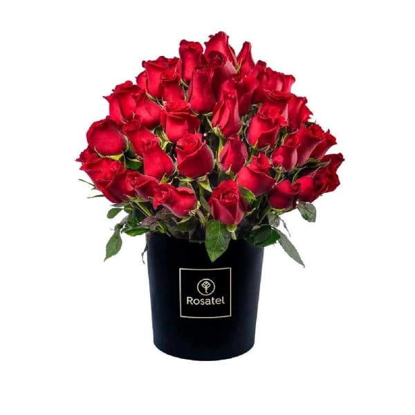 60 Roses Hatbox