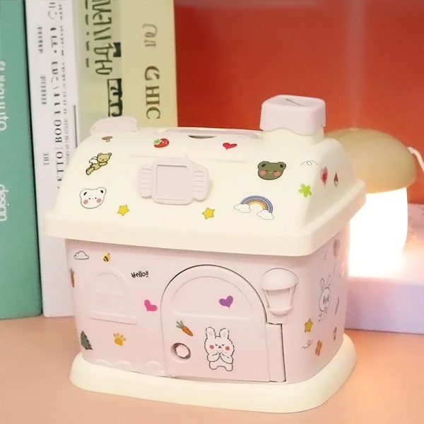 Adorable House Piggy Bank - Small - Assorted - Single Piece