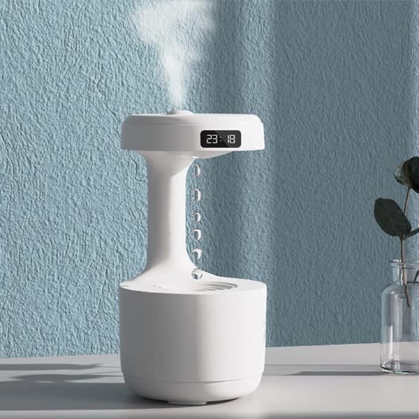 Anti-Gravity Water Droplet Humidifier - White - Single Piece