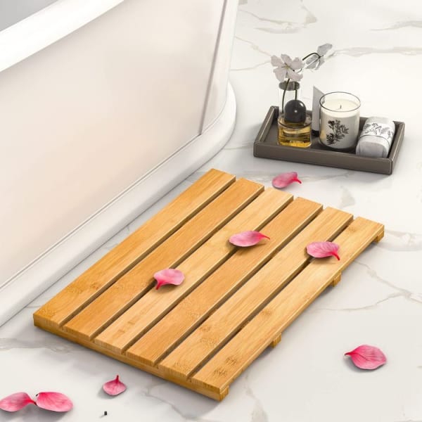 Antislip Bamboo Bath Mat