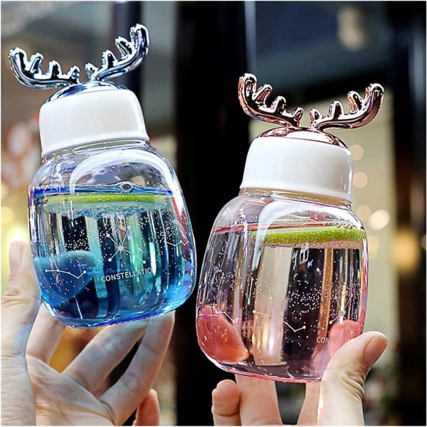 Antlers Glass Bottle - Assorted - Single Piece